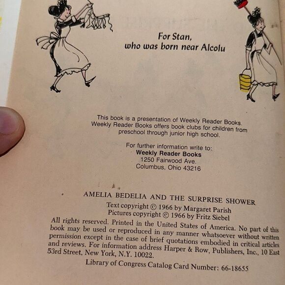 Set Of 2 Vintage The Surprise Shower & Come Back Amelia Bedelia Hardcover Books - Picture 10 of 16